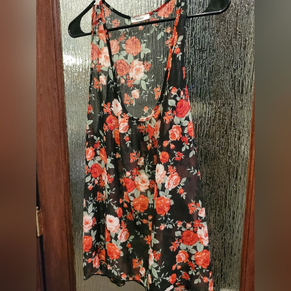 Floral Racer back tank
